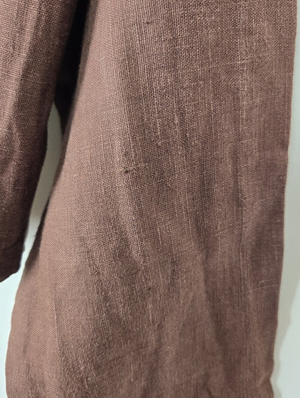 LINEN Boxy Toggle Button Jacket - Picture 6 of 7
